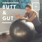 VIDEO: Stability Ball Butt + Gut Workout  Home Exercise