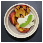 Grilled Peaches and Ice Cream